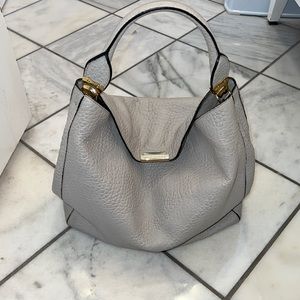Used Burberry bag ivory with gold accent